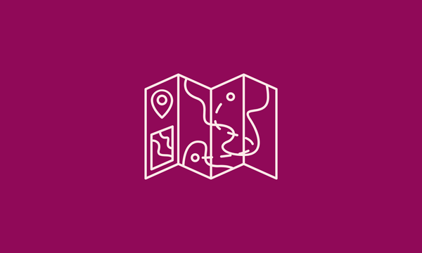 An icon of a map